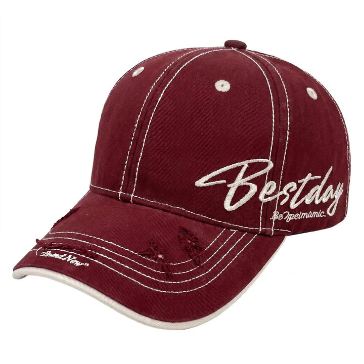 Men's Distressed Casual Cotton Baseball Cap Kalsten