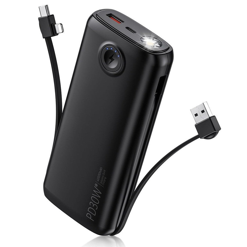 Portable power bank with digital charging display and LED lamp Kalsten