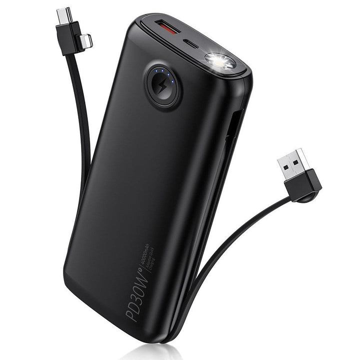 Portable power bank with digital charging display and LED lamp Kalsten
