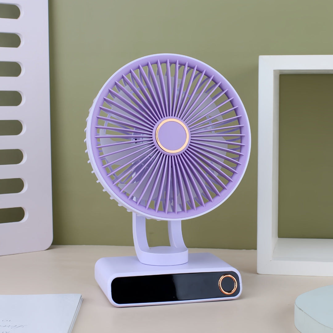 Ladies Portable Table Fan in Modern and Compact Design Kalsten