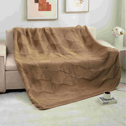 Home Decorative Knitted Throw Blanket