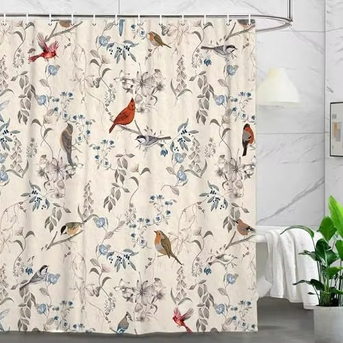 Floral Embossed Shower Curtain Kalsten
