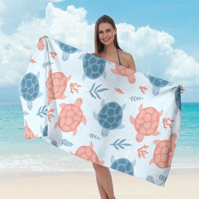 Beach towel with maritime star design Kalsten