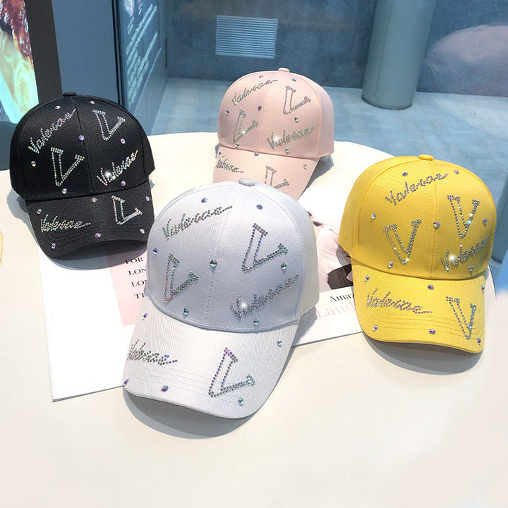 Women's Rhinestone Accented Adjustable Baseball Cap Kalsten
