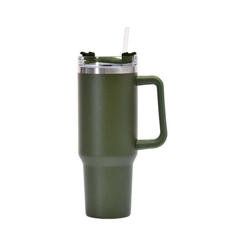 Women's Insulated Drinking Cup with Handle and Straw Kalsten