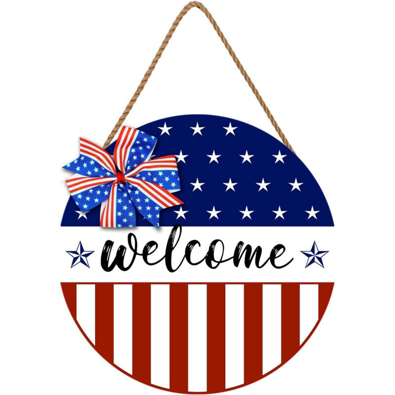 Unisex nan patriotic mesh sunflower wreath with star cutouts and rustic rope hanger Kalsten