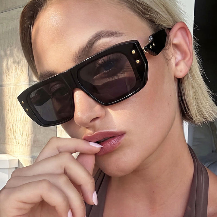 Women's fashionable square glasses with multicolored transparent frame Kalsten