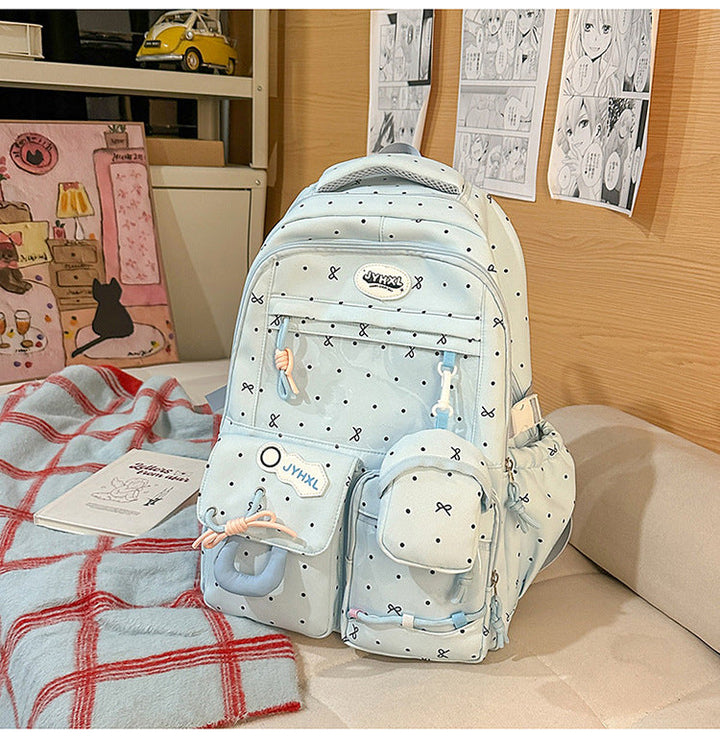 Multi-Compartment Transparent School Backpack