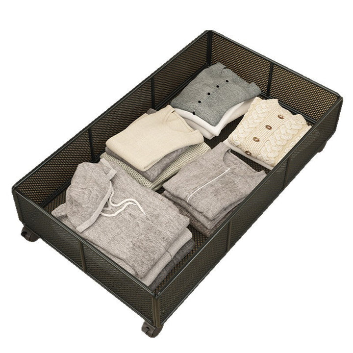 Rolling Under-Bed Storage Basket with Mesh Design Kalsten