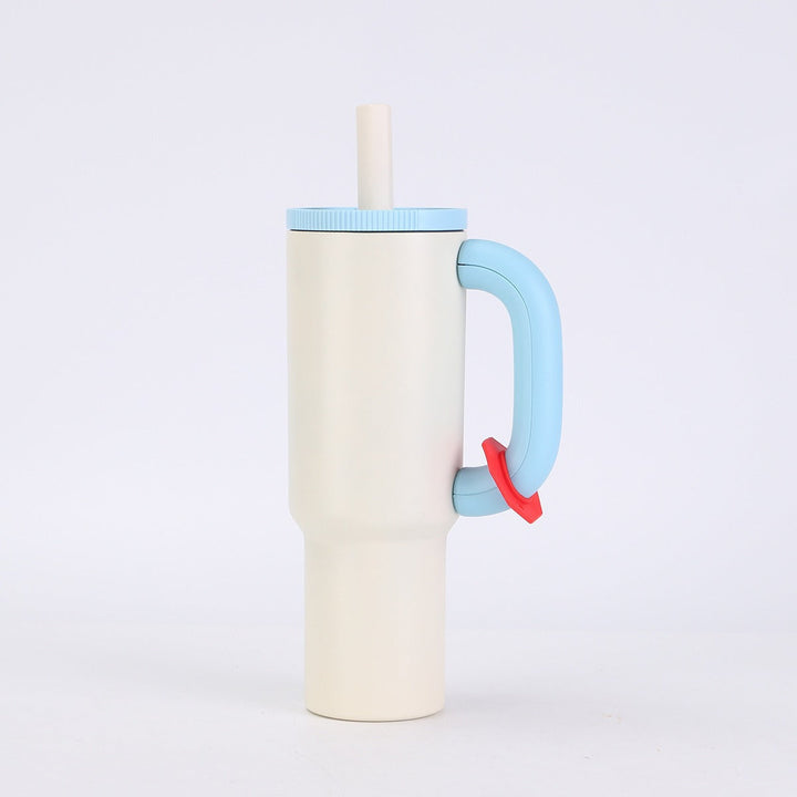 Ladies stylish insulated cup with straw Kalsten
