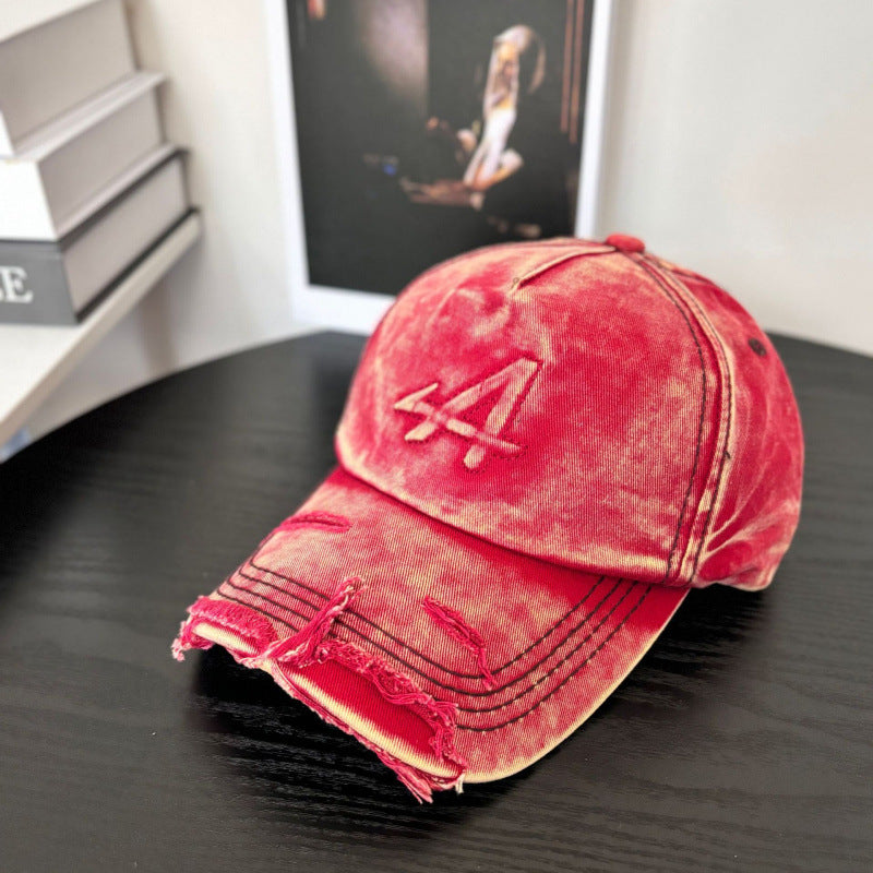 Women's Distressed Vintage Style Baseball Cap Kalsten