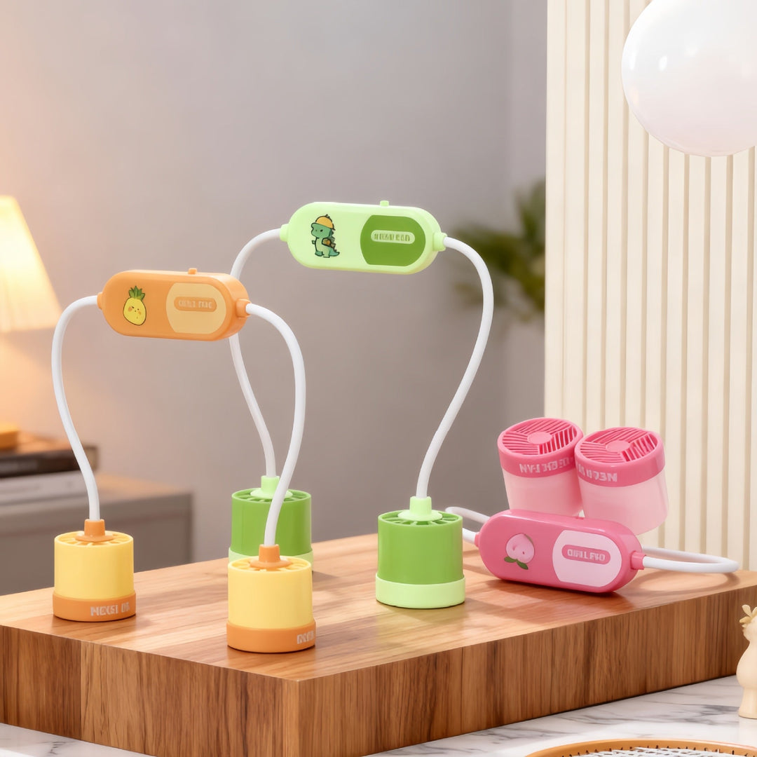 Women's Portable Neck Fan with Flexible Mount and Excellent Air Circulation Kalsten