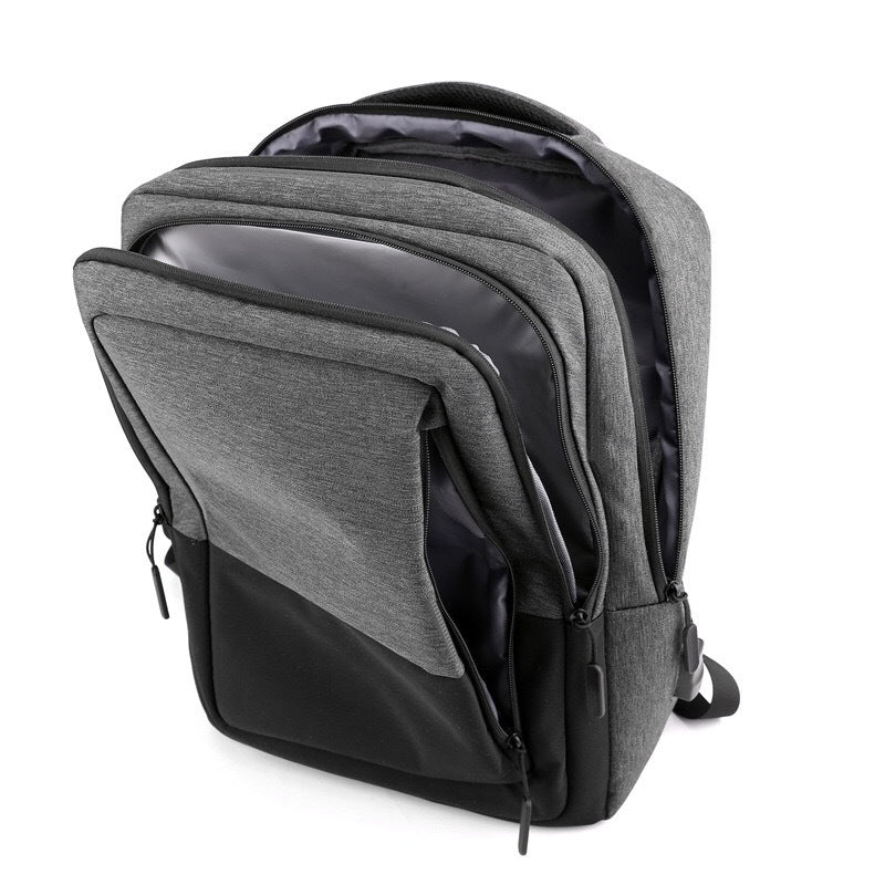Modern business backpack with USB charging port Kalsten