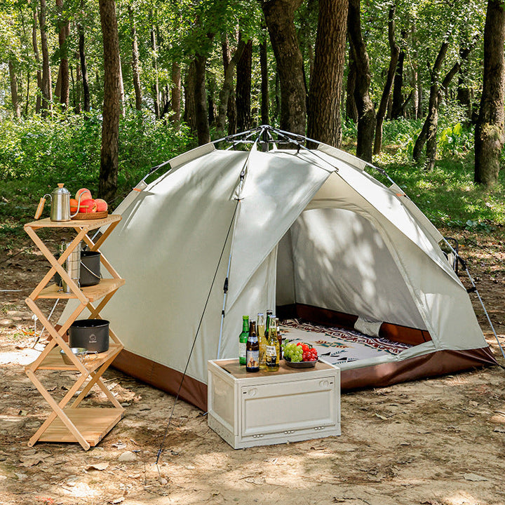 Camping tent with weather-resistant material and easy setup system Kalsten
