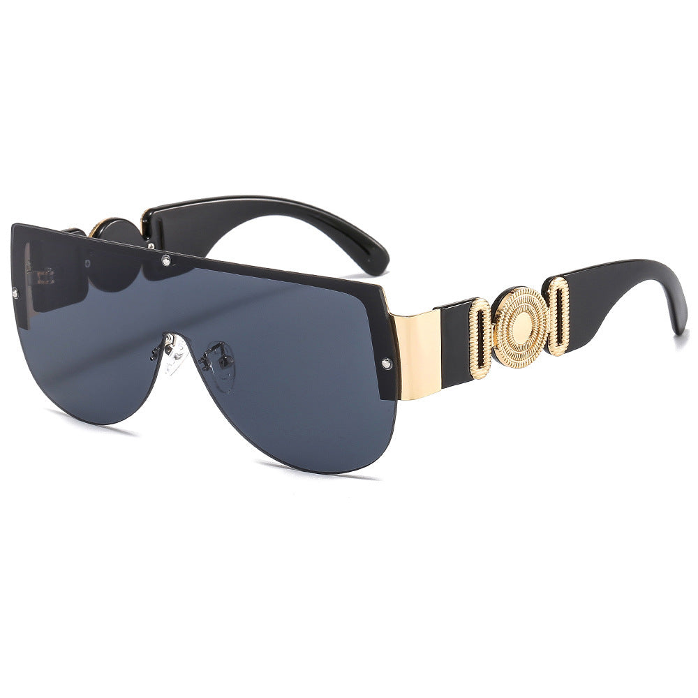 Women oversized sunglasses with luxurious gold accent Kalsten