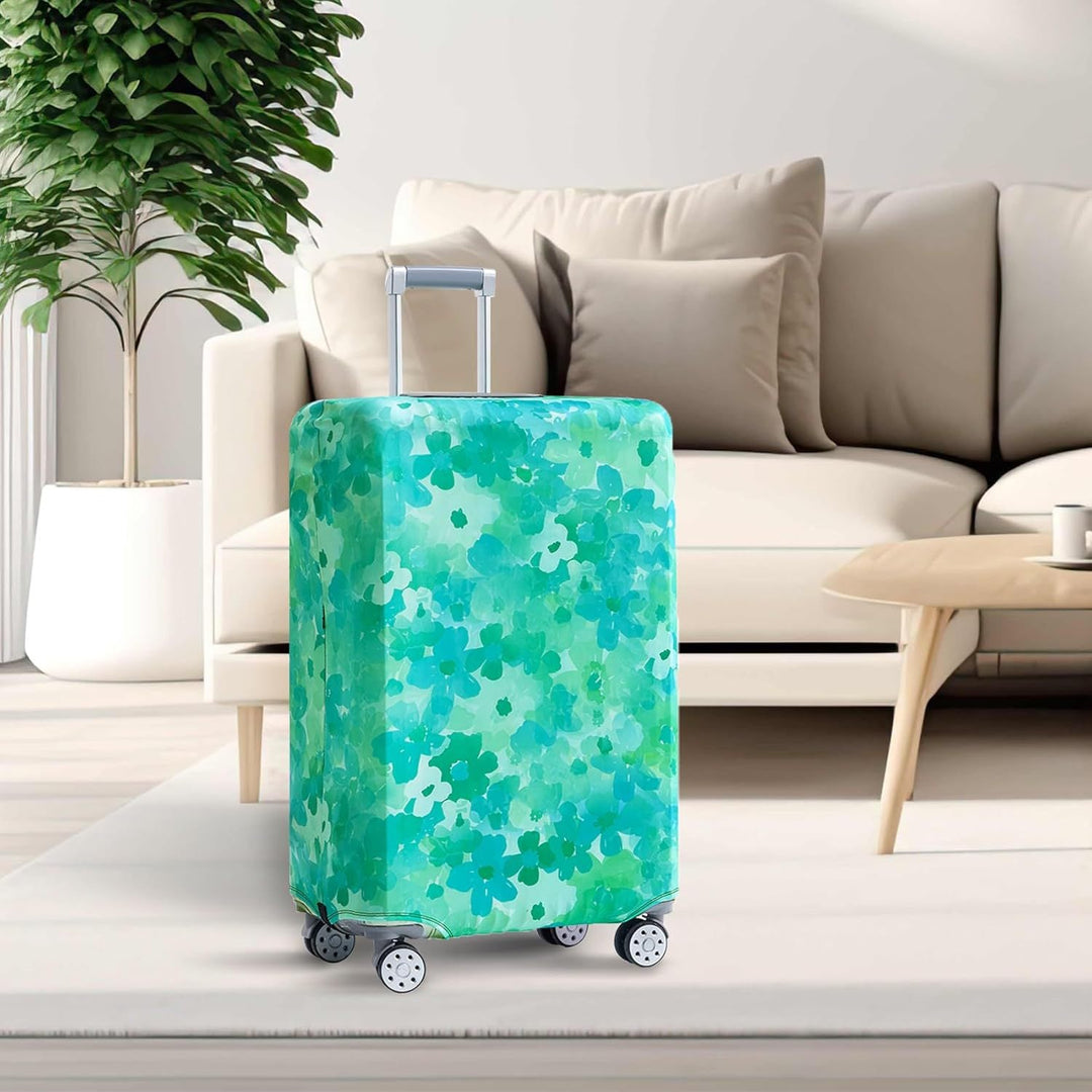 Unisex non-elastic suitcase protective cover with world travel design for hard-shell trolley and spinner wheels Kalsten