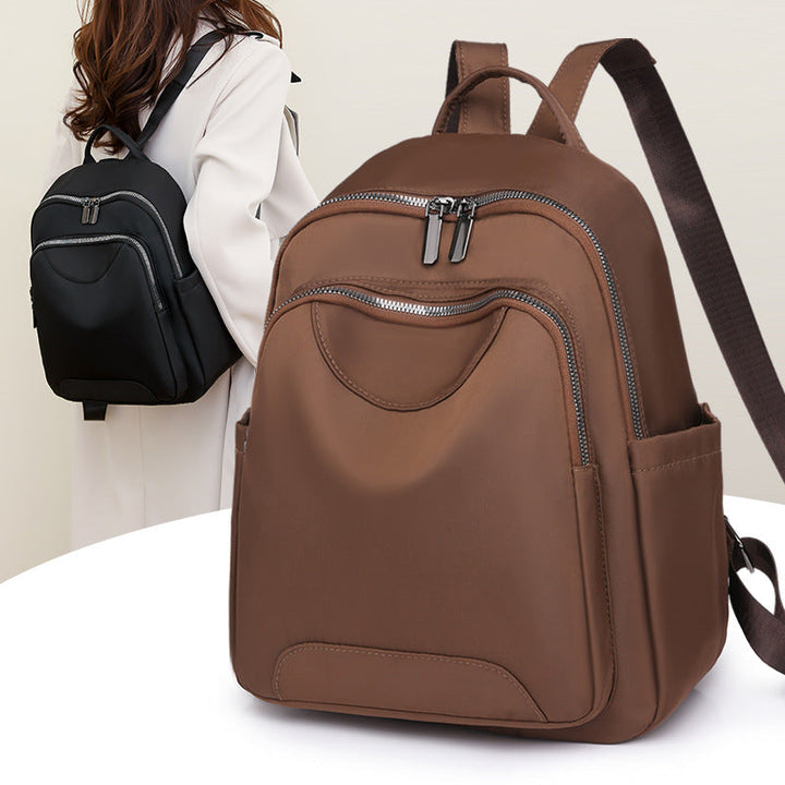 Sleek Minimalist Zip-Front Backpack Kalsten