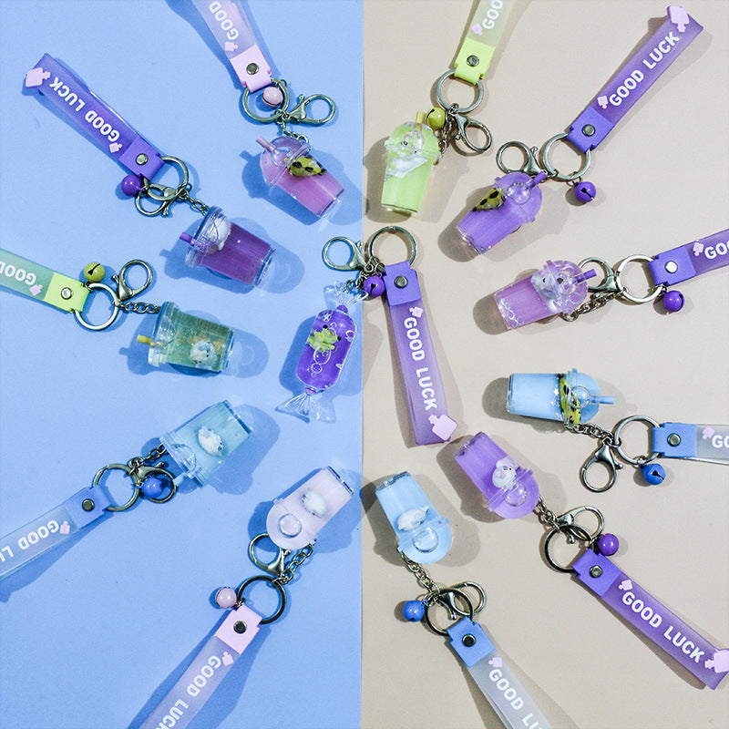 Unisex keychain with decorative cocktail design Kalsten