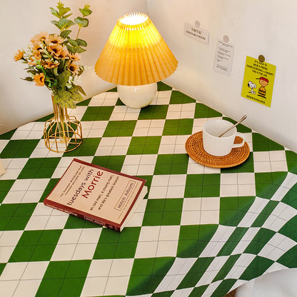 Checkered Pattern Dining Table Cloth