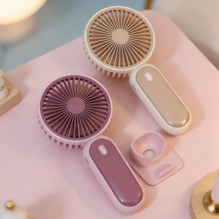Women Portable USB Hand Fan with Flexible Stand Kalsten