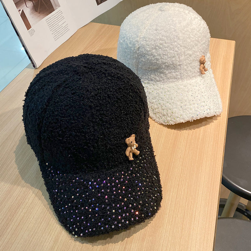 Women's Shimmering Fuzzy Baseball Cap Kalsten