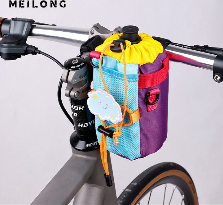cute insulated kids water bottle carrier pouch with multiple adjustable hook-and-loop straps and mesh pocket Kalsten