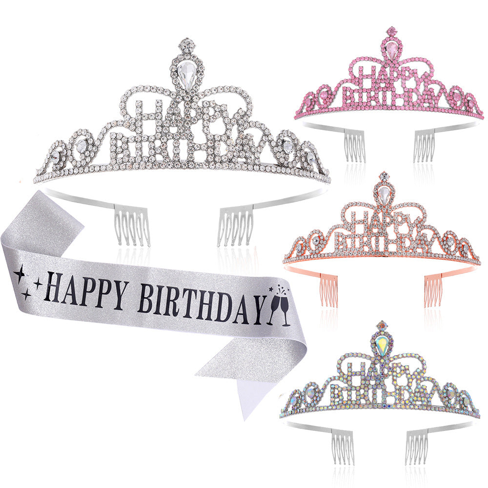 Women Funkenkrone with "Happy Birthday" lettering Kalsten