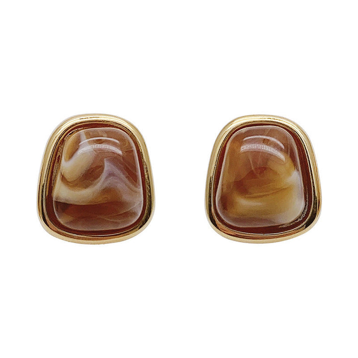Glamorous earrings with high-quality amber elements Kalsten