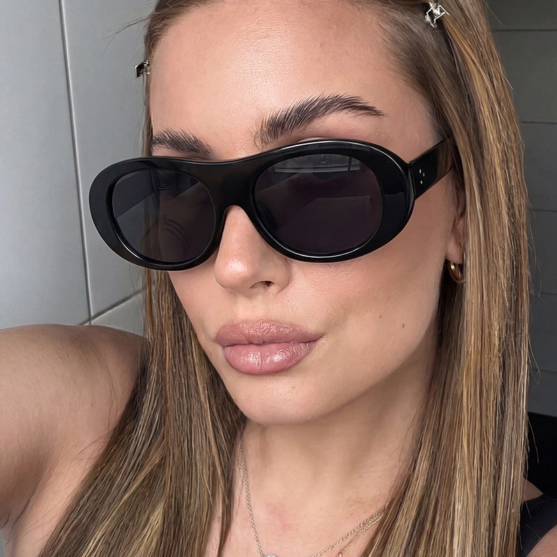 Women's fashionable oversized sunglasses with elegant tortoiseshell pattern Kalsten