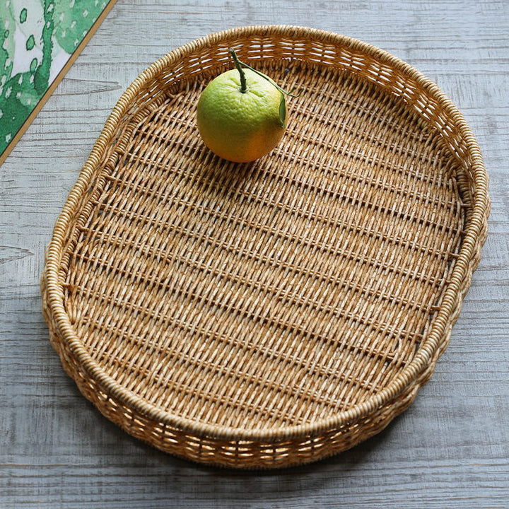 Handwoven Decorative Serving Tray Kalsten 1783754312