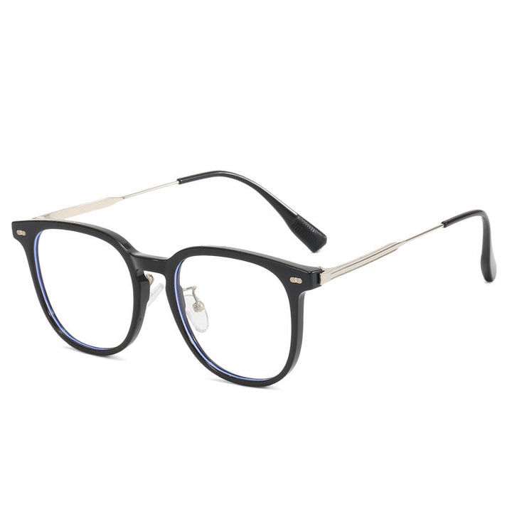Women's clear rectangular glasses with delicate metal frame Kalsten