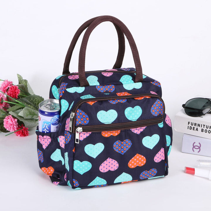 Cat Pattern Insulated Lunch Tote Kalsten