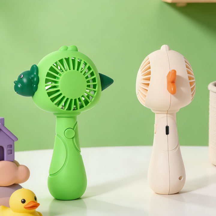 Unisex rechargeable handheld fan with cute animal design, USB rechargeable and child-safe Kalsten