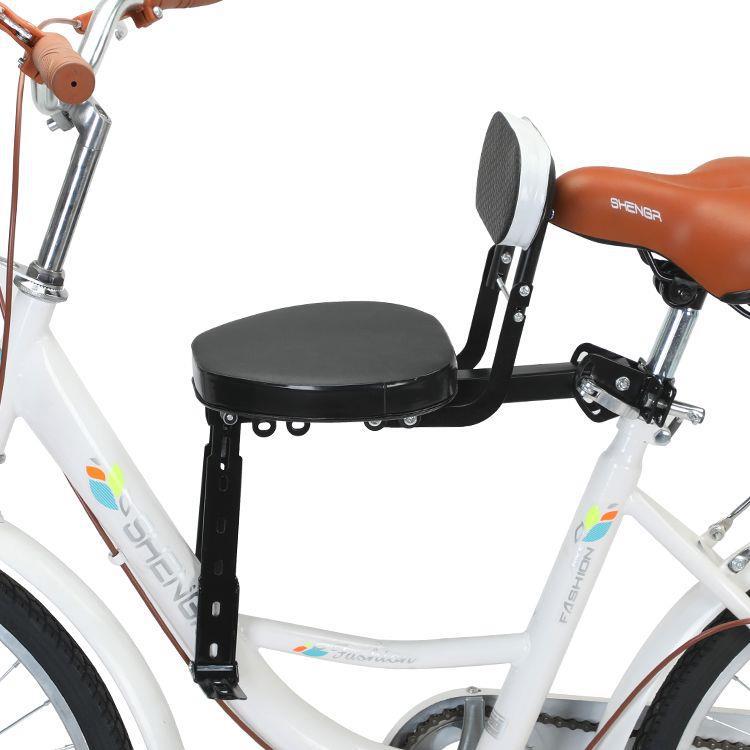 detachable padded bicycle passenger seat with adjustable backrest and reinforced mounting bracket Kalsten