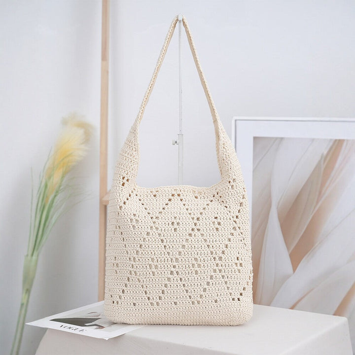 Handcrafted straw shoulder bag Kalsten