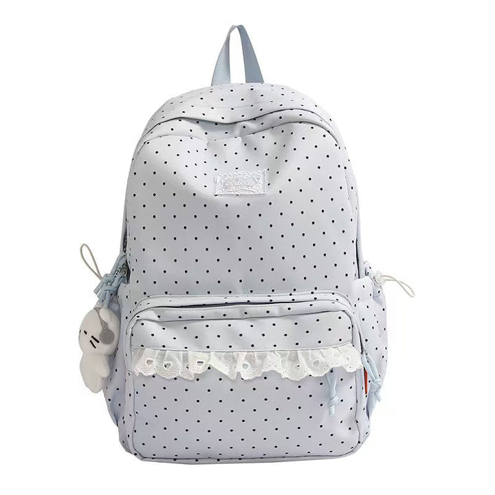 Polka Dot Ruffled Backpack Kalsten