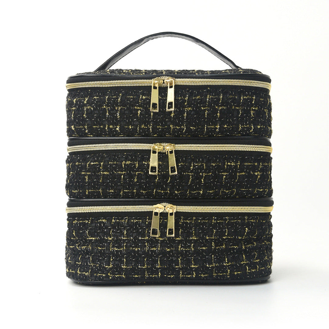 Cosmetic organizer bag with multiple compartments Kalsten