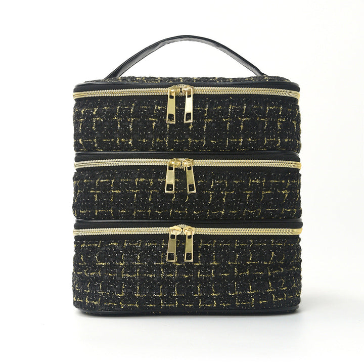 Cosmetic organizer bag with multiple compartments Kalsten