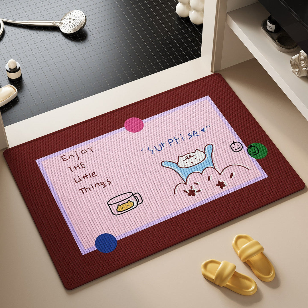 Cute Cat-Themed Bath Rug Kalsten