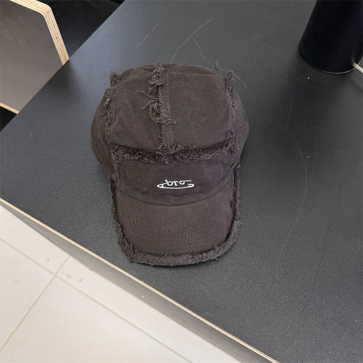 Men's Distressed Denim Snapback Cap Kalsten