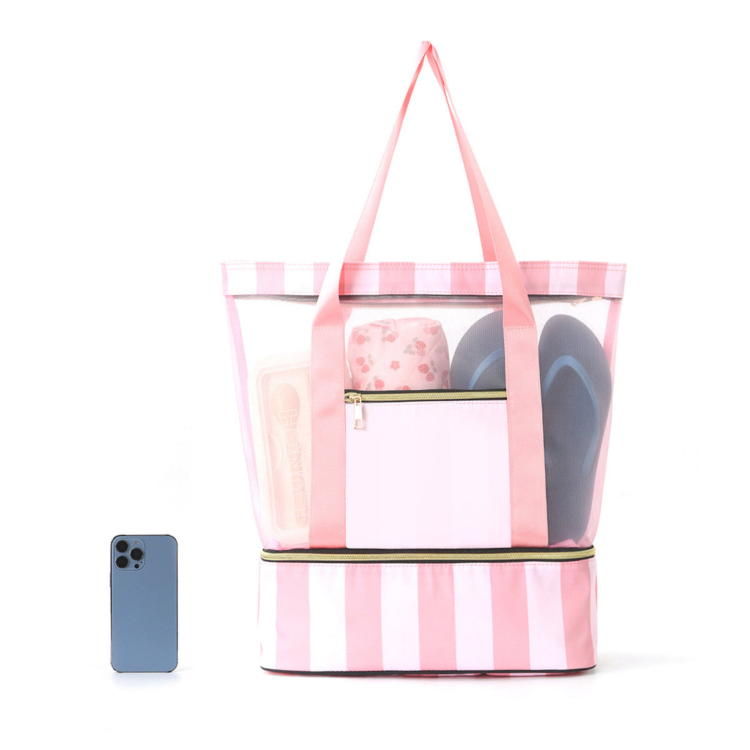 Beach bag with see-through design and large storage Kalsten