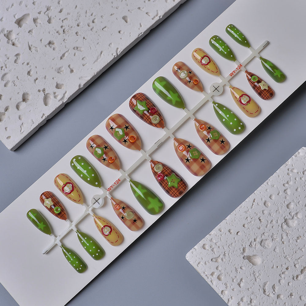 Artistic Decorative Press-On Nails Kalsten