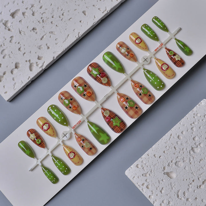 Artistic Decorative Press-On Nails Kalsten