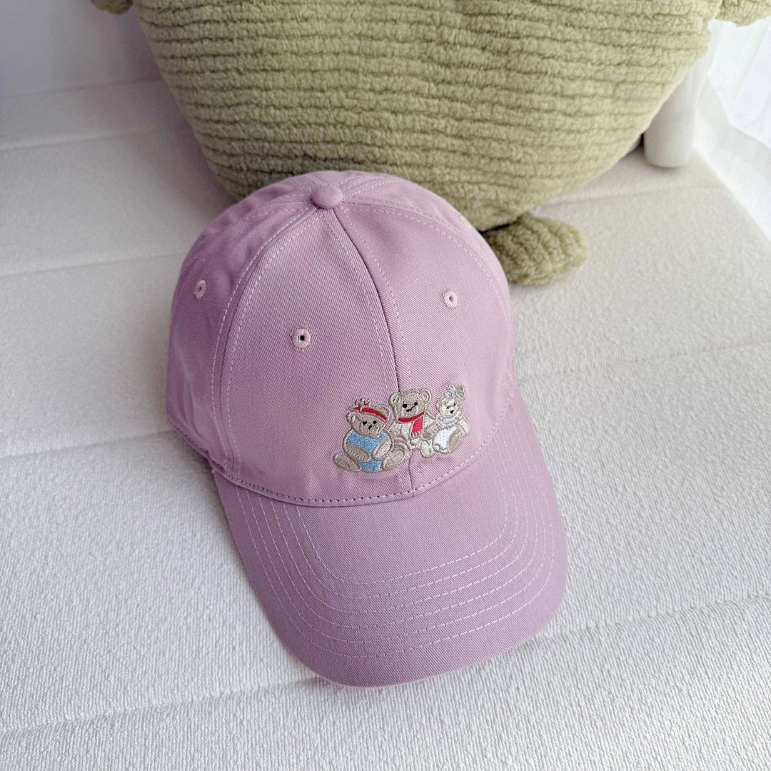 Women's Playful Embroidered Bear Cap Kalsten