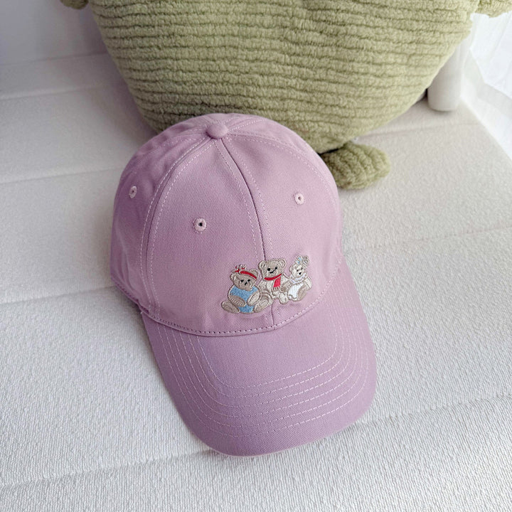 Women's Playful Embroidered Bear Cap Kalsten