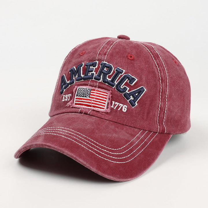 Men's Vintage-Inspired Embroidered Baseball Cap Kalsten