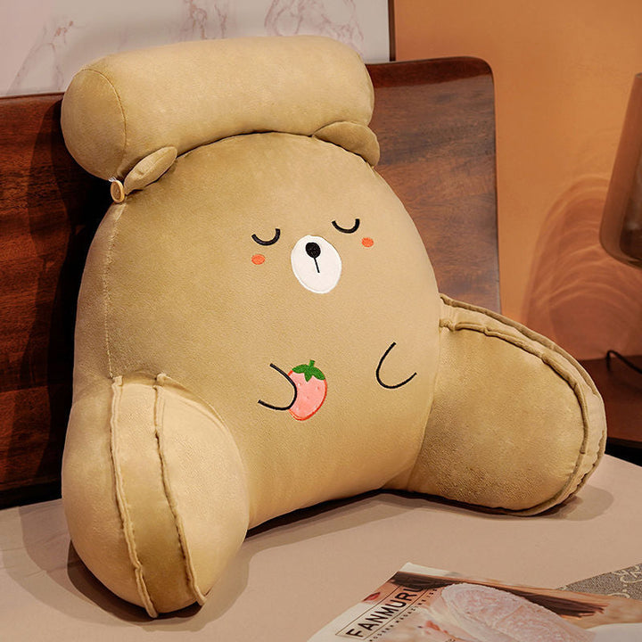 Cozy back support pillow with bear motifs Kalsten