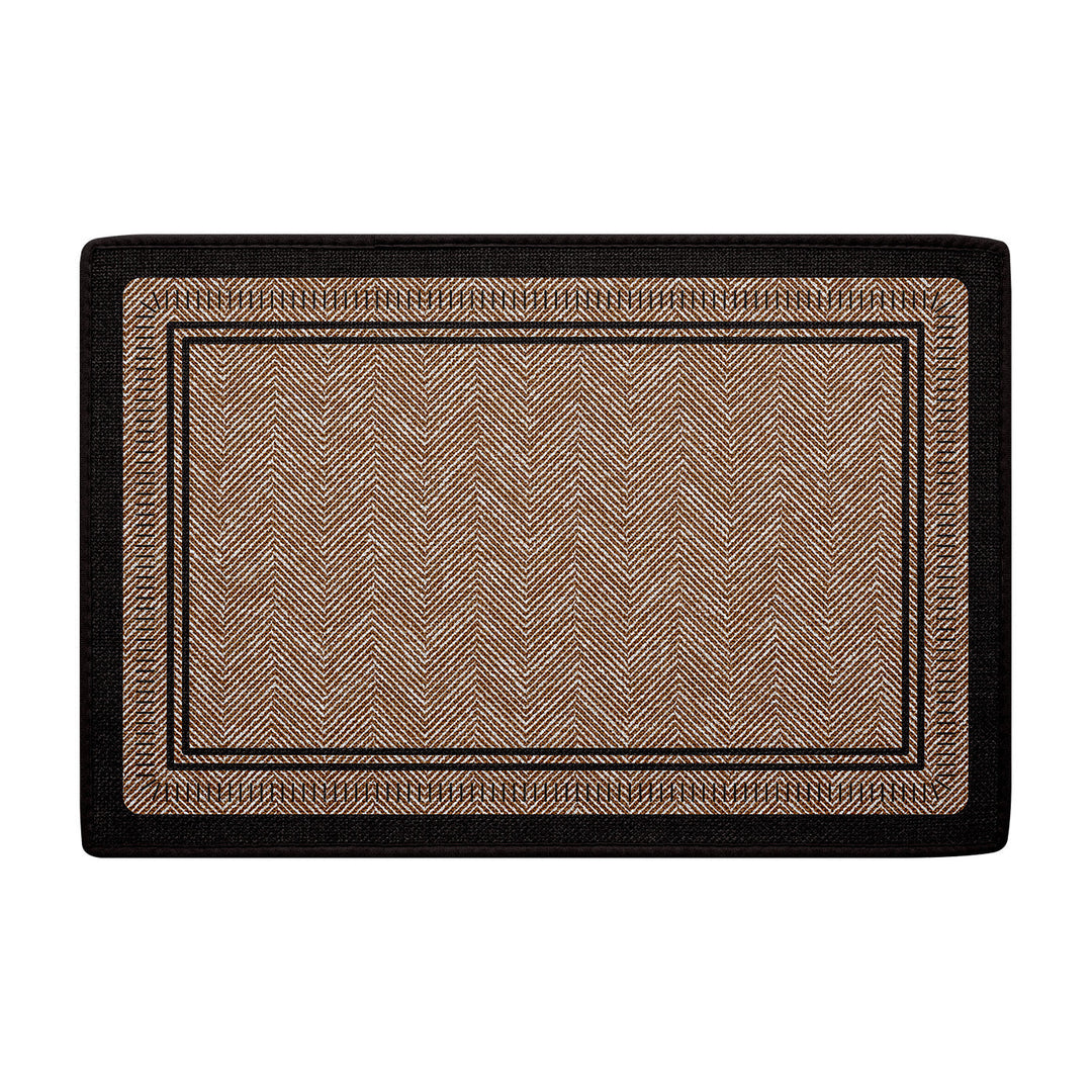 Herringbone Patterned Indoor Entry Mat Kalsten