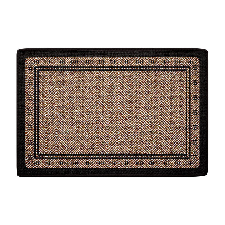 Herringbone Patterned Indoor Entry Mat Kalsten
