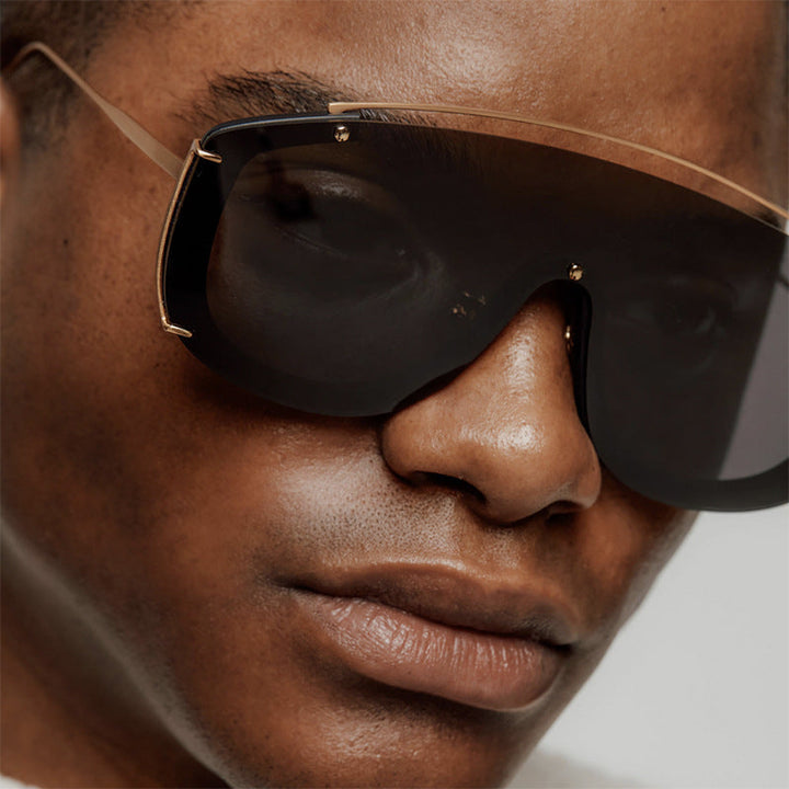 Women's masculine sunglasses with fashionable gradients and golden details Kalsten